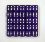 15mm Gem Spot Dice - Pack of 25 Blue